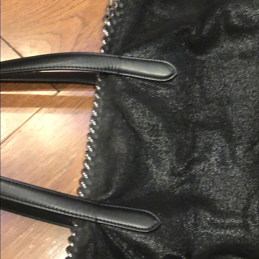 Stella McCartney Black Falabella Large Tote with Silver Chain Trim - Picture 8 of 8